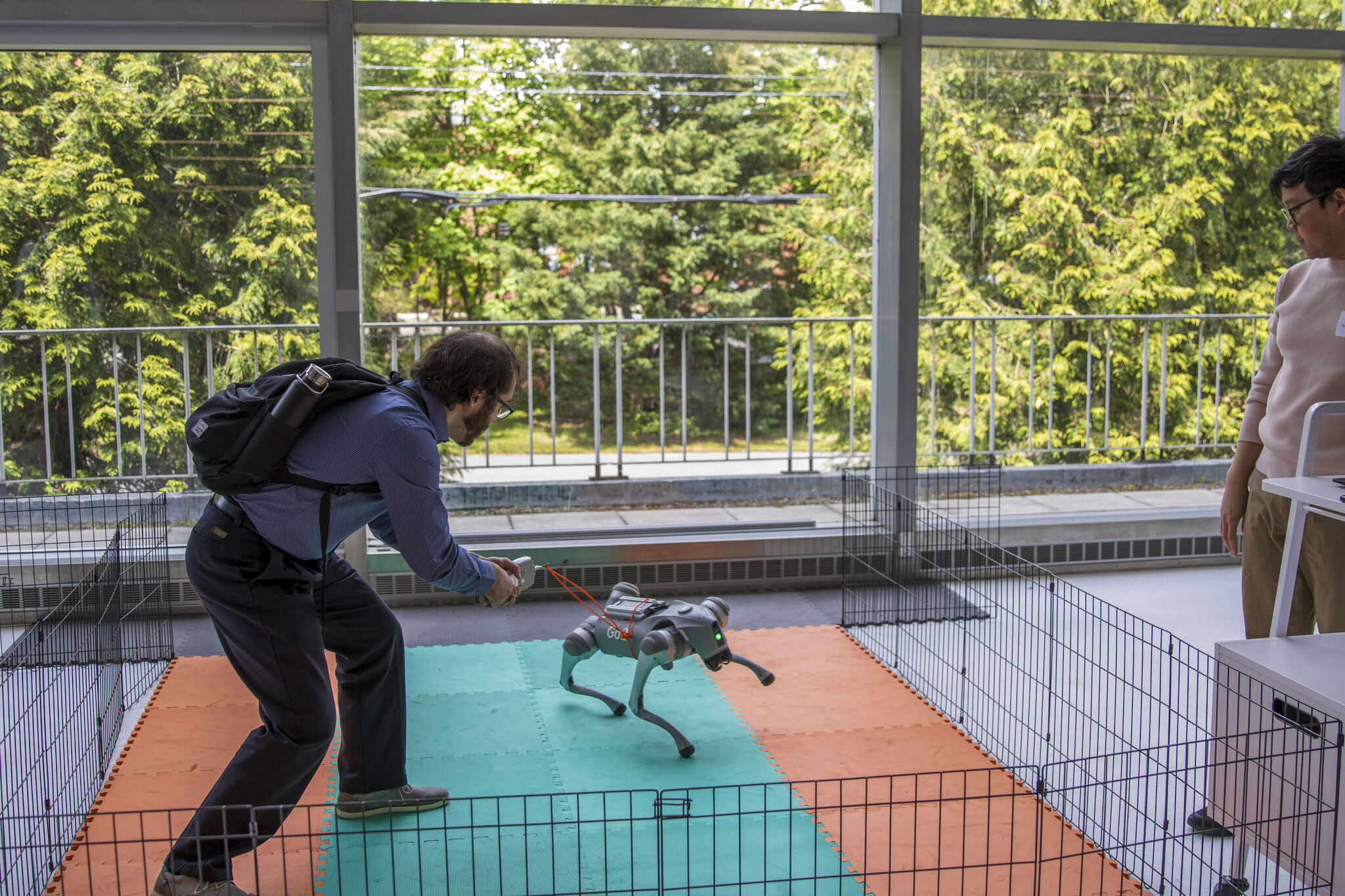 Live robot demo at NESCW 2026