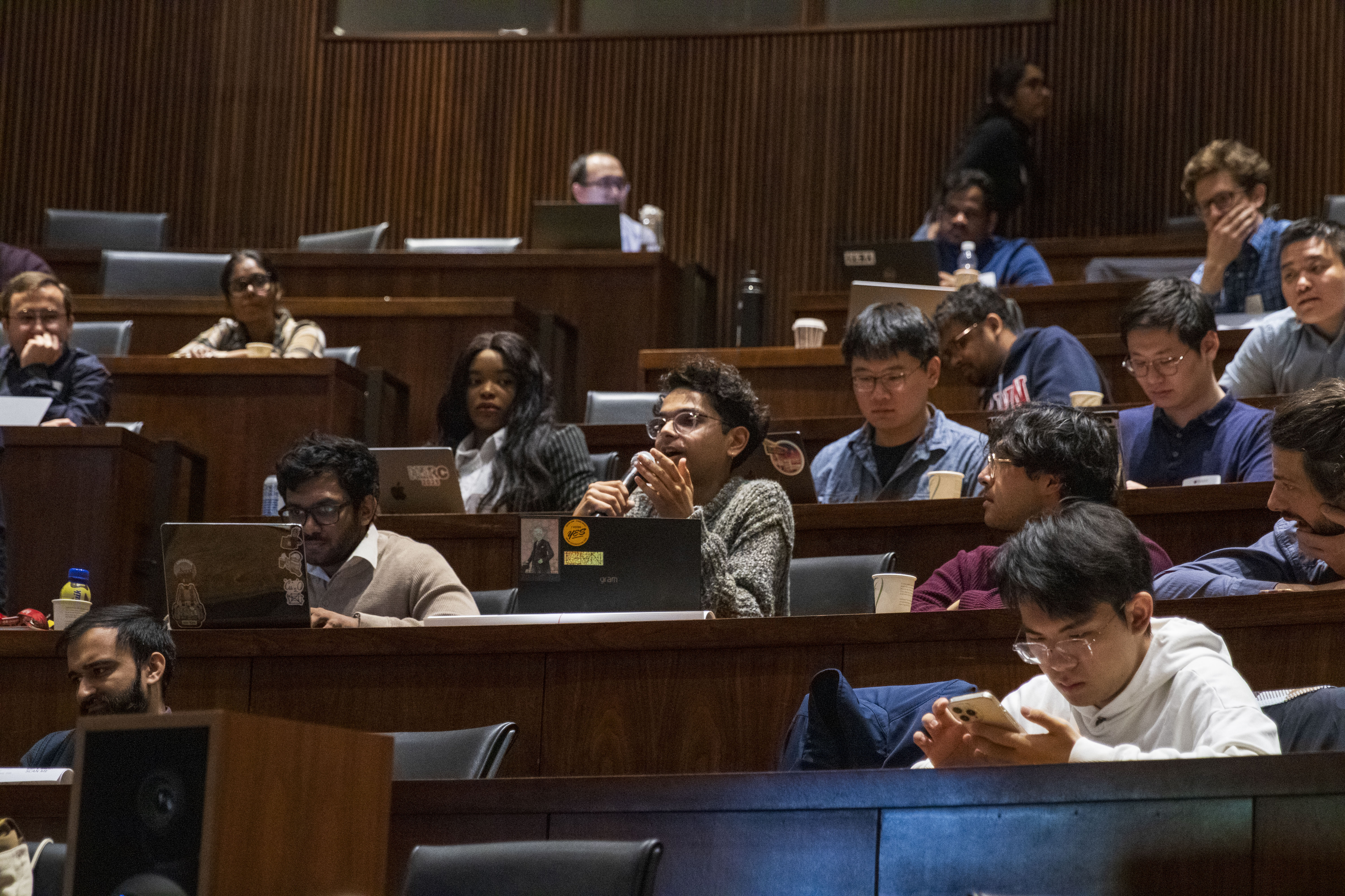 Attendee asking a question at NESCW 2026